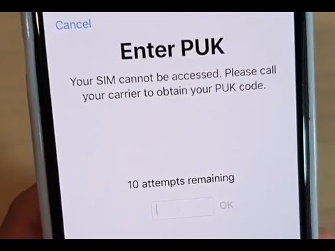 crack puk code sim card